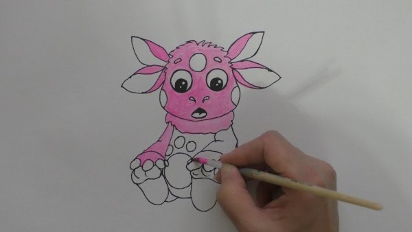 Лунтик рисунок детский