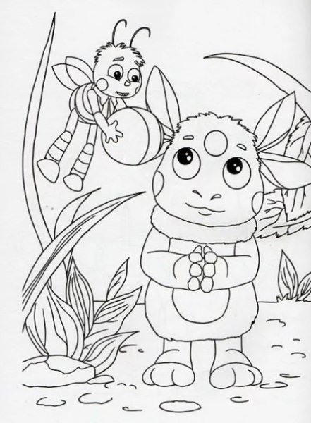 Сказочные герои красками