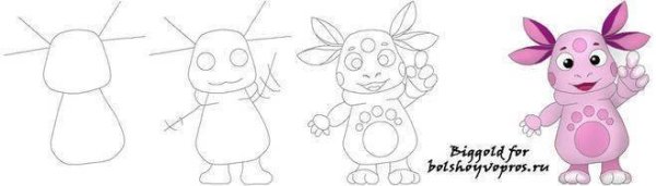 Мила из Лунтика раскраска