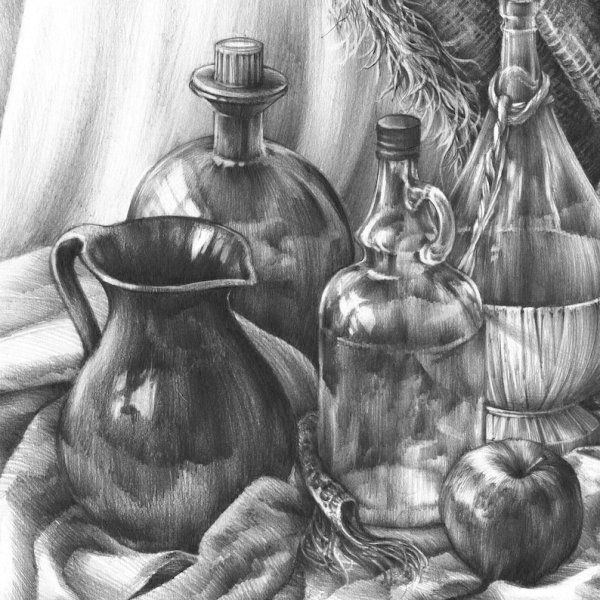 Натюрморт карандашом