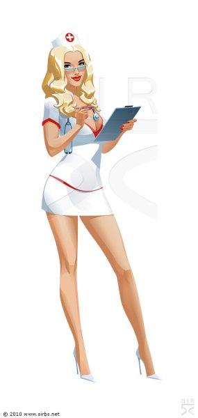 Пин ап медсестра врач