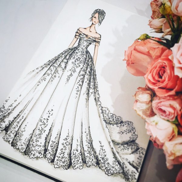 Эскизы платьев