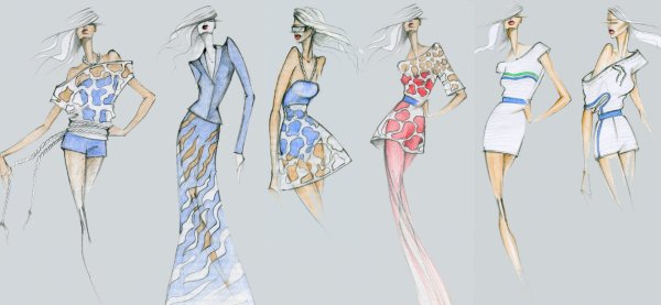 Красивые эскизы одежды