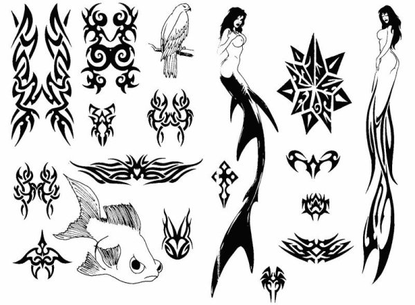 Лёгкие тату