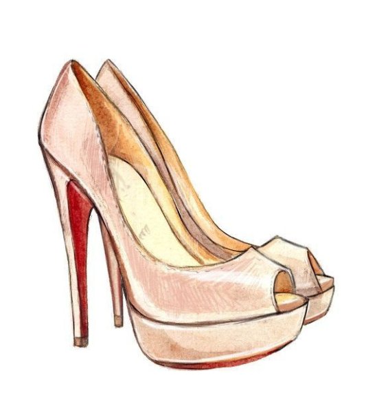 Туфли зарисовка