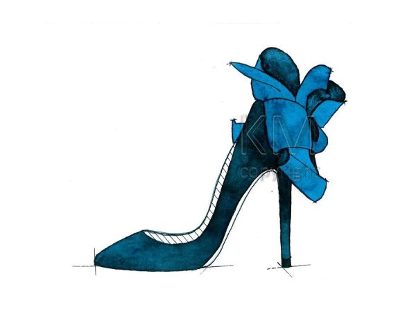 Туфли на каблуке арт