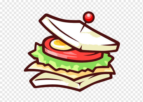 Векторные блюда сэндвичи
