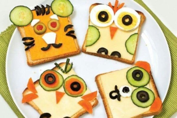 Бутерброды в форме животных