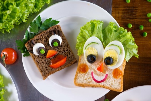Веселые бутерброды для детей