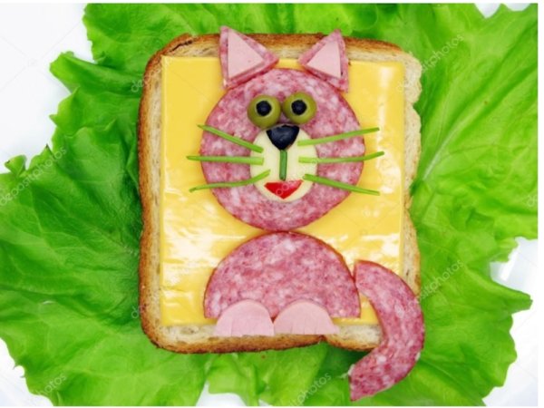 Бутерброды в виде животных
