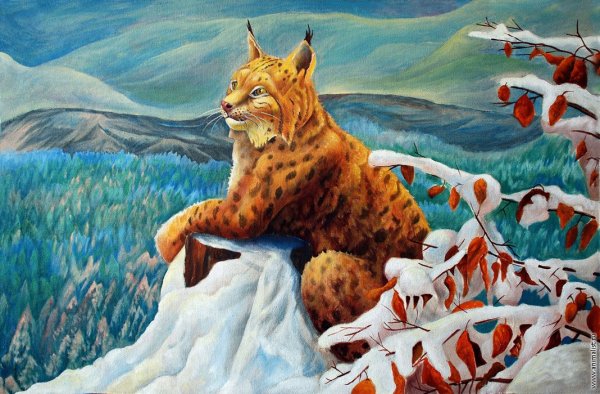 Рысь живопись