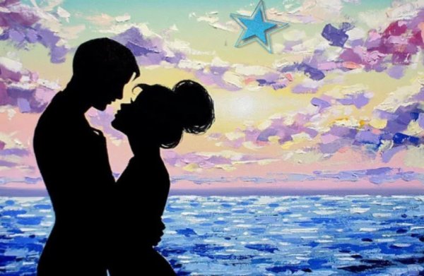 Влюбленные гуашью