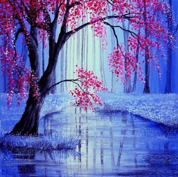 Весна акварель