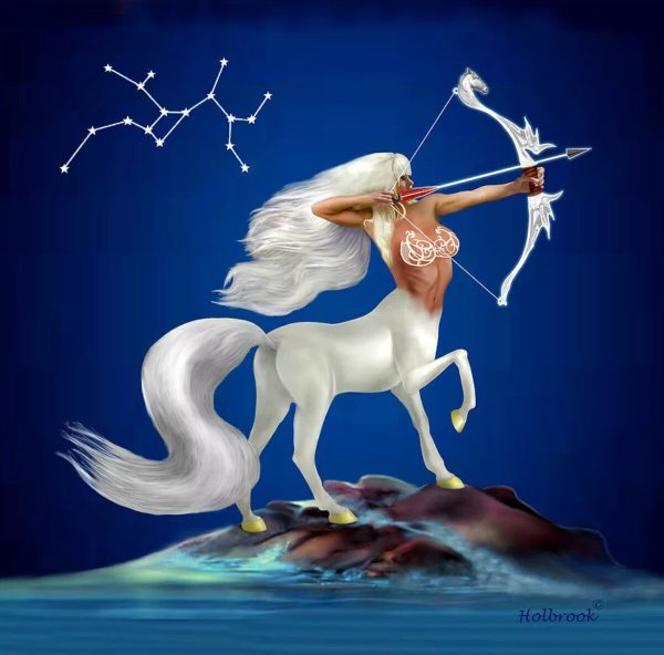 Стрелец в виде девушки