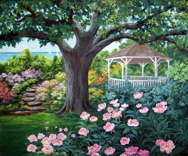 Сказочная беседка в саду