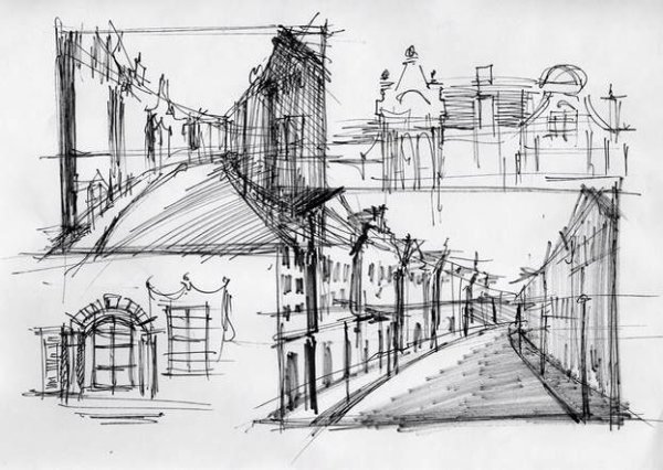 Улица карандашом