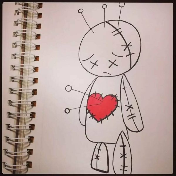 Лёгкие рисунки про любовь