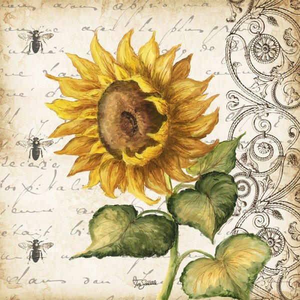 Подсолнухи для декупажа