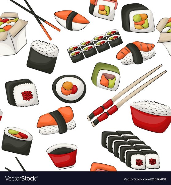 Роллы нарисованные