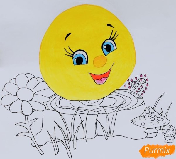 Колобок рисунок