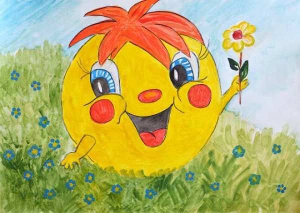 Рисование Колобок