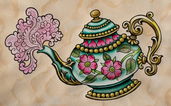 Красивые узоры для чайника