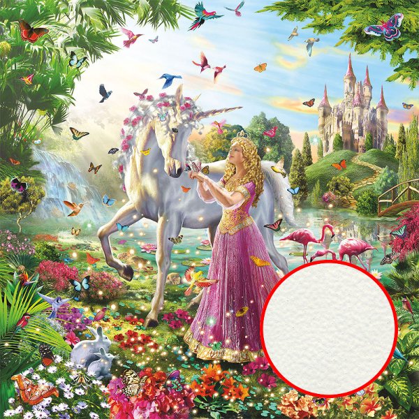 Алмазная мозаика принцесса и Единорог
