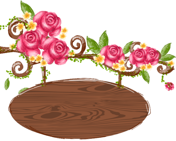 Табличка с цветами