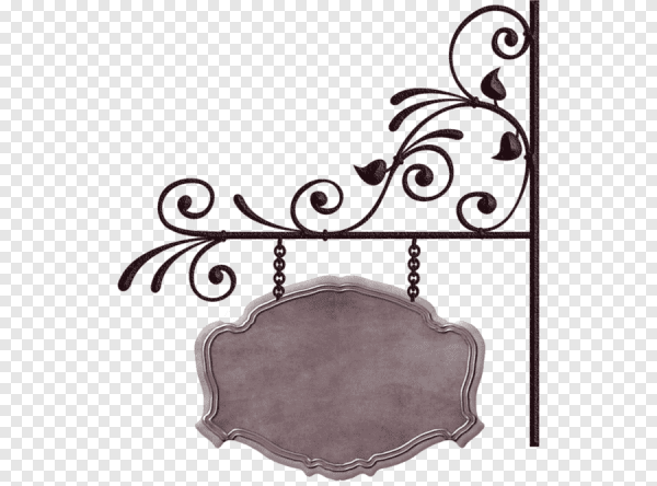 Кованая рамка для вывески