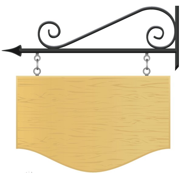 Подвесная деревянная табличка