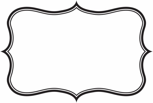 Красивая фигурная рамка