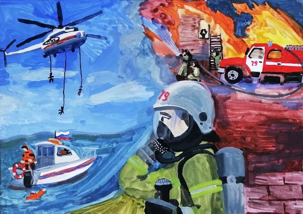 Рисунки звезда спасения МЧС России