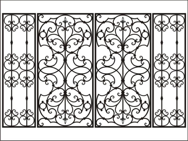 Ажурная металлическая решетка