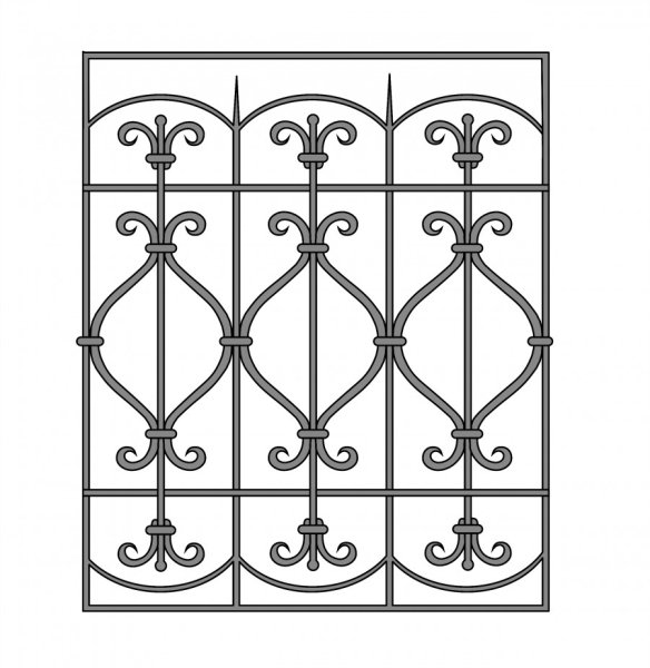 Холодная ковка решетка