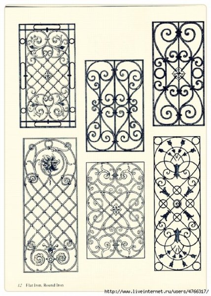 Кованая решетка узор