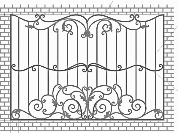 Кованые решетки эскизы