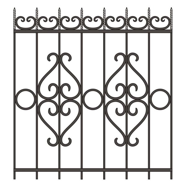 Решетка из кованных элементов