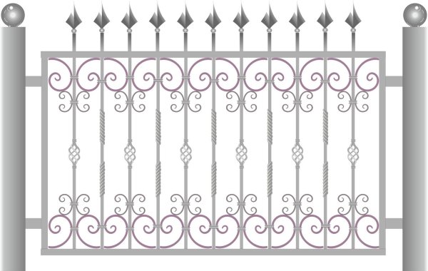 Орнамент на заборе