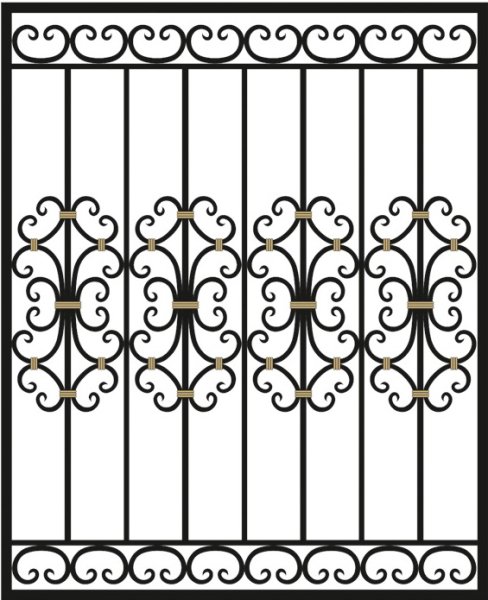 Решетка на белом фоне