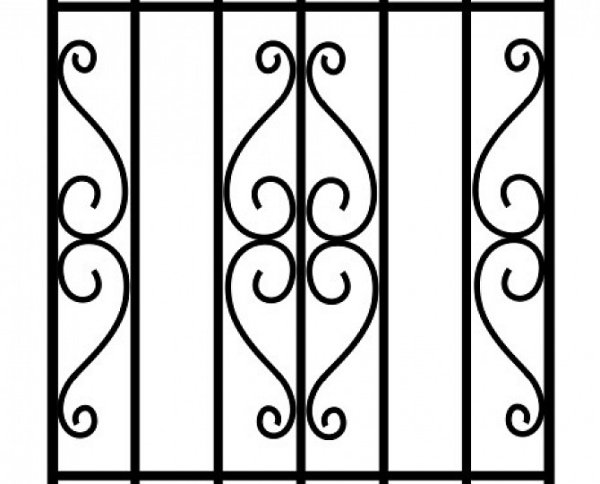 Узорные заборы из металла