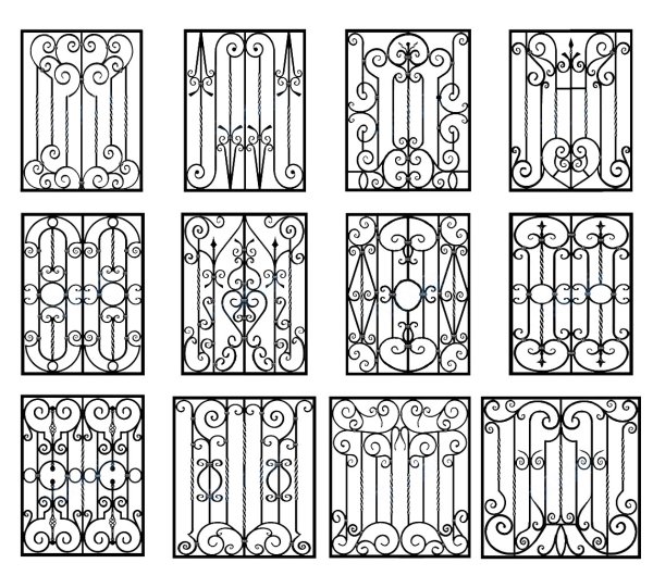 Узоры решеток на окна