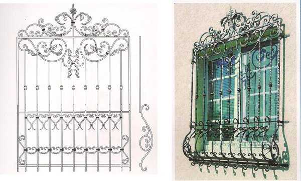 Решетки сбоку жверцем сварные