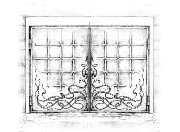 Ковка решетка Eskiz