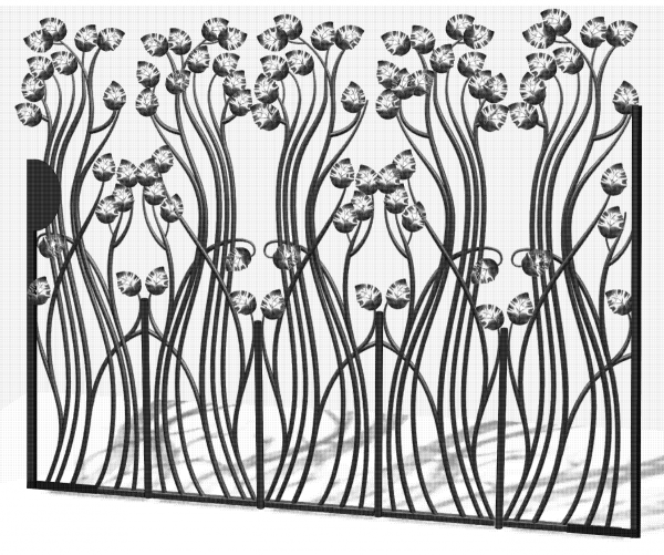 Кованые решетки для ворот