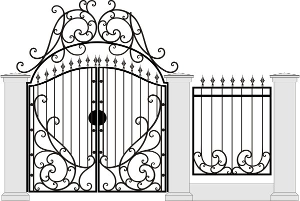 Калитка холодная ковка чертежи