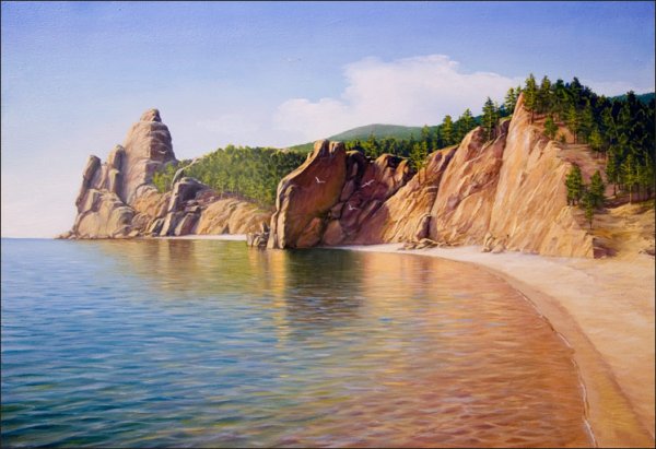 Пейзажи Байкала бухта Песчаная