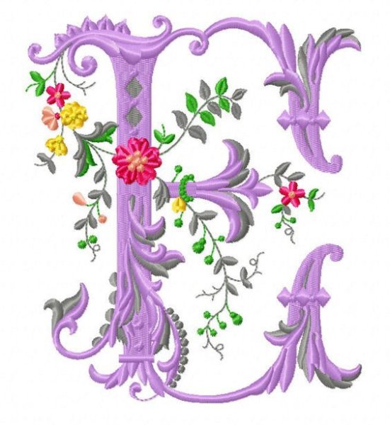 Буквица а красивая