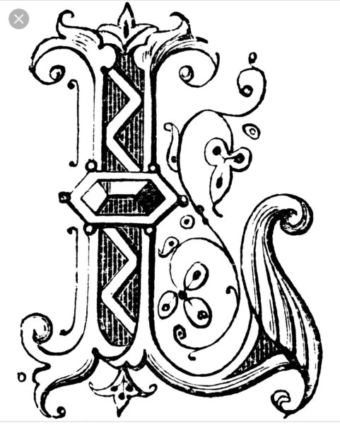 Буквица Славянская л