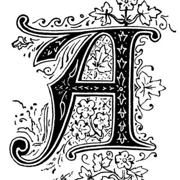 Заглавная буква с узорами