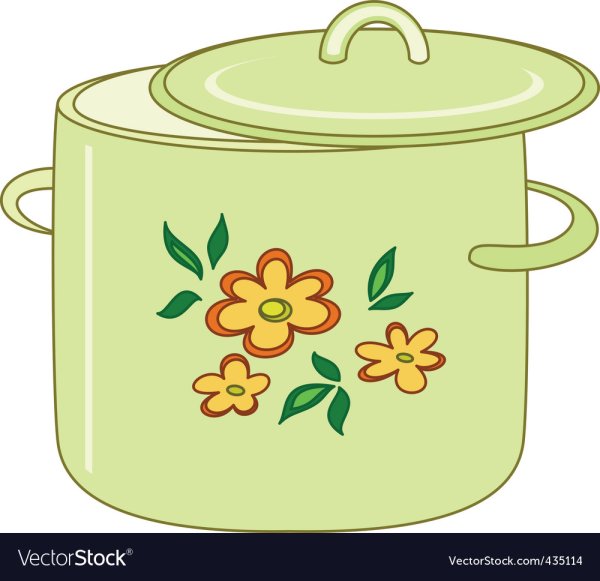 Кастрюля цветная для дошкольников